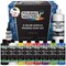 8-Color Ready to Pour Acrylic Pouring Paint Set - Premium Pre-Mixed High Flow 8-Ounce Bottles - for Canvas, Wood, Paper, Crafts, Tile, Rocks and More